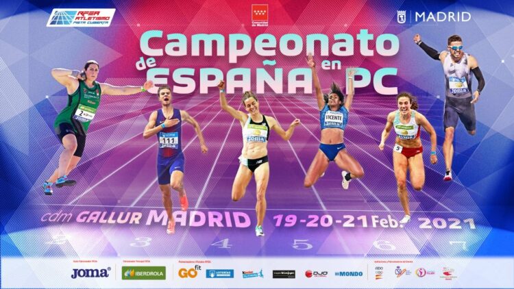 el Campeonato de España de Atletismo en Pista Cubierta en categoría absoluta