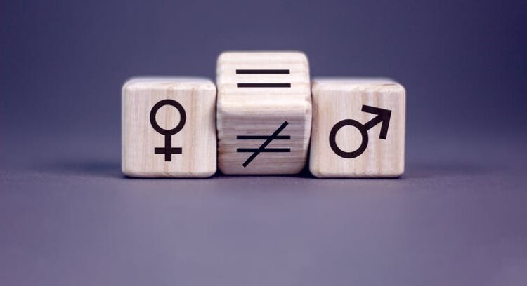 ilustración sobre la igualdad/desigualdad de género