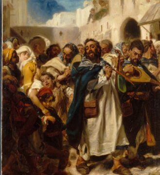 Fiesta judía en Tetúan (Alfred Dehodencq, 1865). Wikimedia Commons