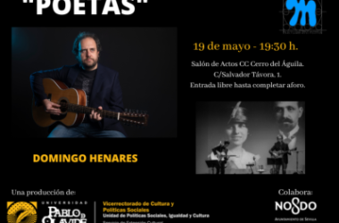 poetas, Cultura Mínima 2022: 19 de mayo a las 19.30 horas -CC Cerro del Águila
