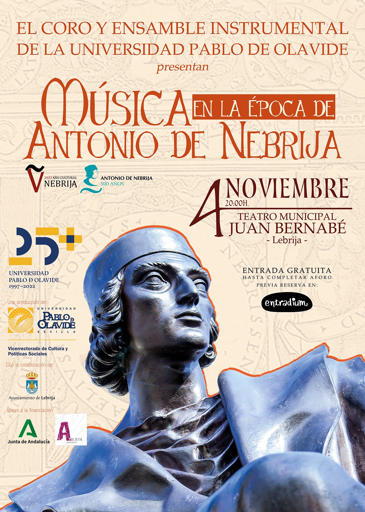 El Coro y Ensamble de la UPO, en concierto por el V Centenario de la muerte  de Antonio de Nebrija – DUPO – Diario de la Universidad Pablo de Olavide