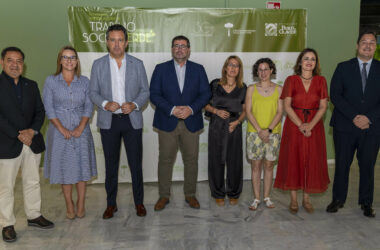 Foto de grupo de la presentación de la I Agenda de Trabajo Social Verde de España.