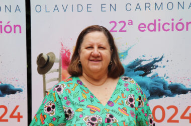 Marta Carrasco en la sede de la UPO en Carmona