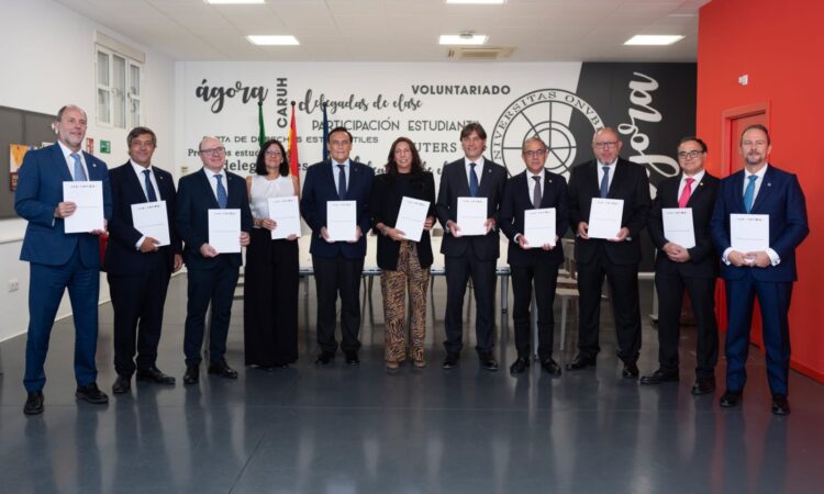 Los rectores de las universidades públcias andaluzas y los consejeros de Universidad y de Inclusión Social, Juventud, Familias e Igualdad