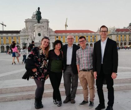 De izquierda a derecha, Isotta MacFadden, Cristina Villalba, Flavio F. Marsiglia, David Alarcón y Stephen Kulis. 