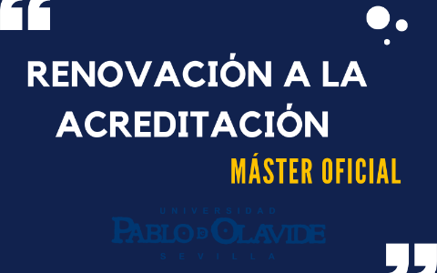 Renovación a la acreditacion