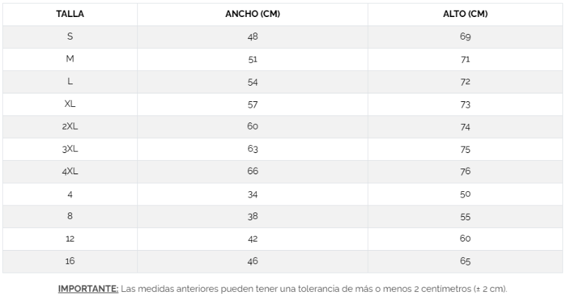 tallaje camiseta blanca Bahrain