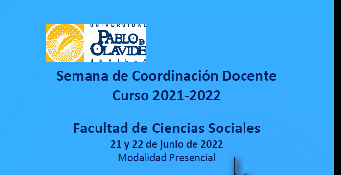 Semana de Coordinación DocenteCurso 2021-2022