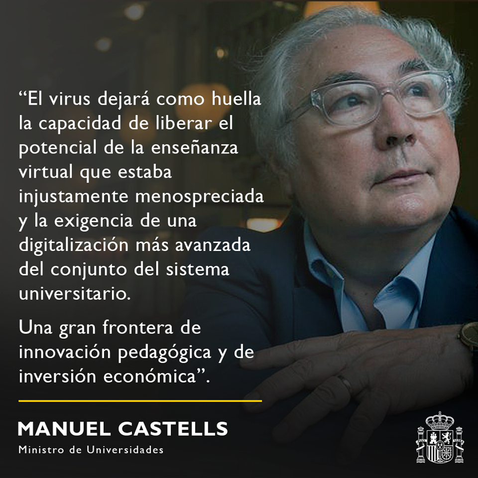 Entrevista de Manuel Castells, ministro de universidades, al periódico La  Vanguardia. – El Patio Colorao