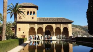Imagen del estado actual del recinto del palacio del Partal (imagen escogida de la página web oficial de la Alhambra).