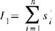 {"mathml":"<mml:math style=\"font-family:stix;font-size:16px;\" xmlns:m=\"http://schemas.openxmlformats.org/officeDocument/2006/math\" xmlns:mml=\"http://www.w3.org/1998/Math/MathML\"><mml:mstyle mathsize=\"16px\"><mml:msub><mml:mi>I</mml:mi><mml:mn>1</mml:mn></mml:msub><mml:mo>=</mml:mo><mml:mi>&#xA0;</mml:mi><mml:munderover><mml:mo>&#x2211;</mml:mo><mml:mrow><mml:mi>i</mml:mi><mml:mo>=</mml:mo><mml:mn>1</mml:mn></mml:mrow><mml:mi>n</mml:mi></mml:munderover><mml:msubsup><mml:mi>s</mml:mi><mml:mi>i</mml:mi><mml:mi>'</mml:mi></mml:msubsup><mml:mo>&#xA0;</mml:mo></mml:mstyle></mml:math>","origin":"MathType for Microsoft Add-in"}