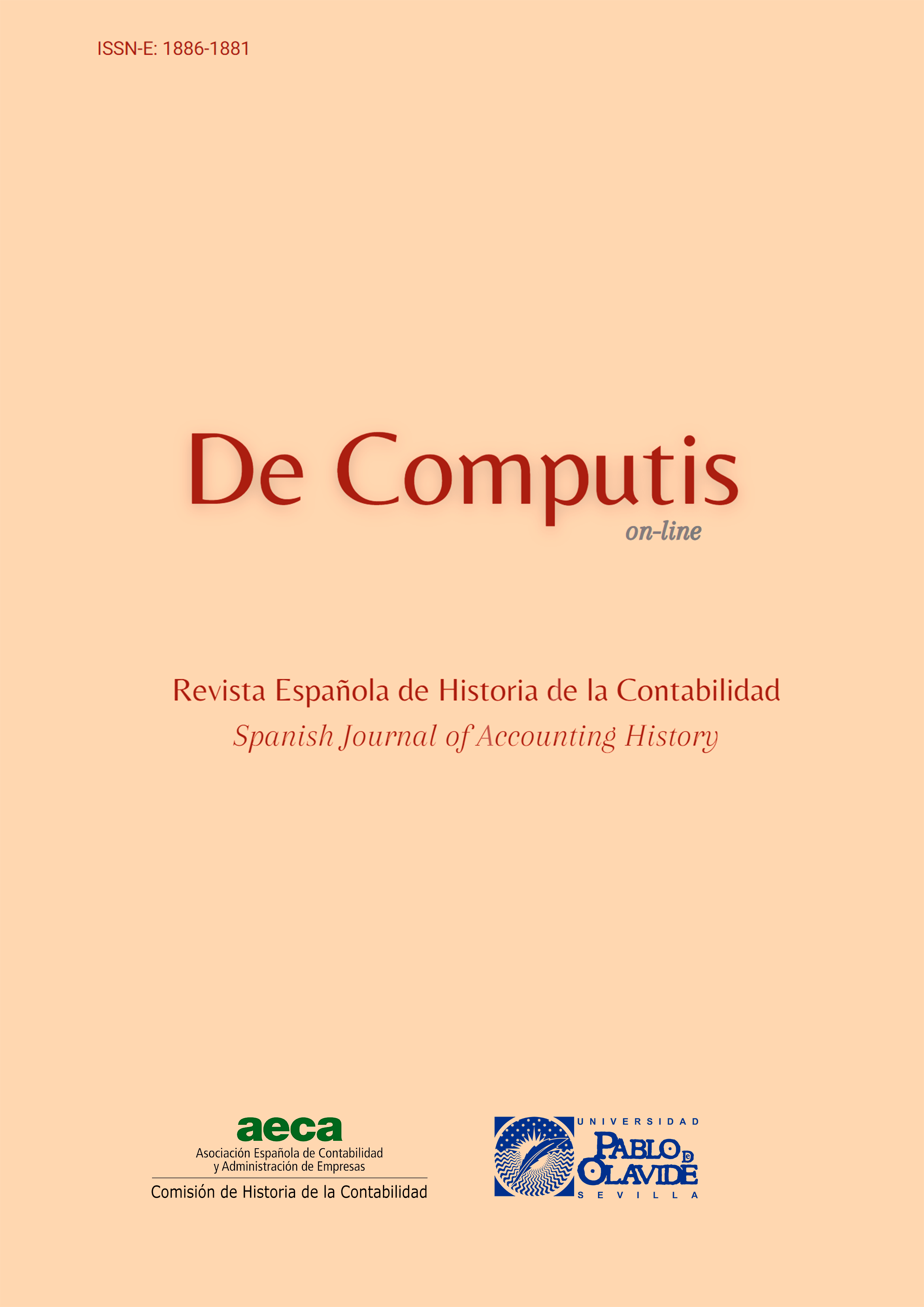 Portada de De Computis, Revista Española de Historia de la Contabilidad