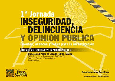 I Jornada 'Inseguridad, delincuencia y opinión pública: fuentes, avances y retos para la investigación'